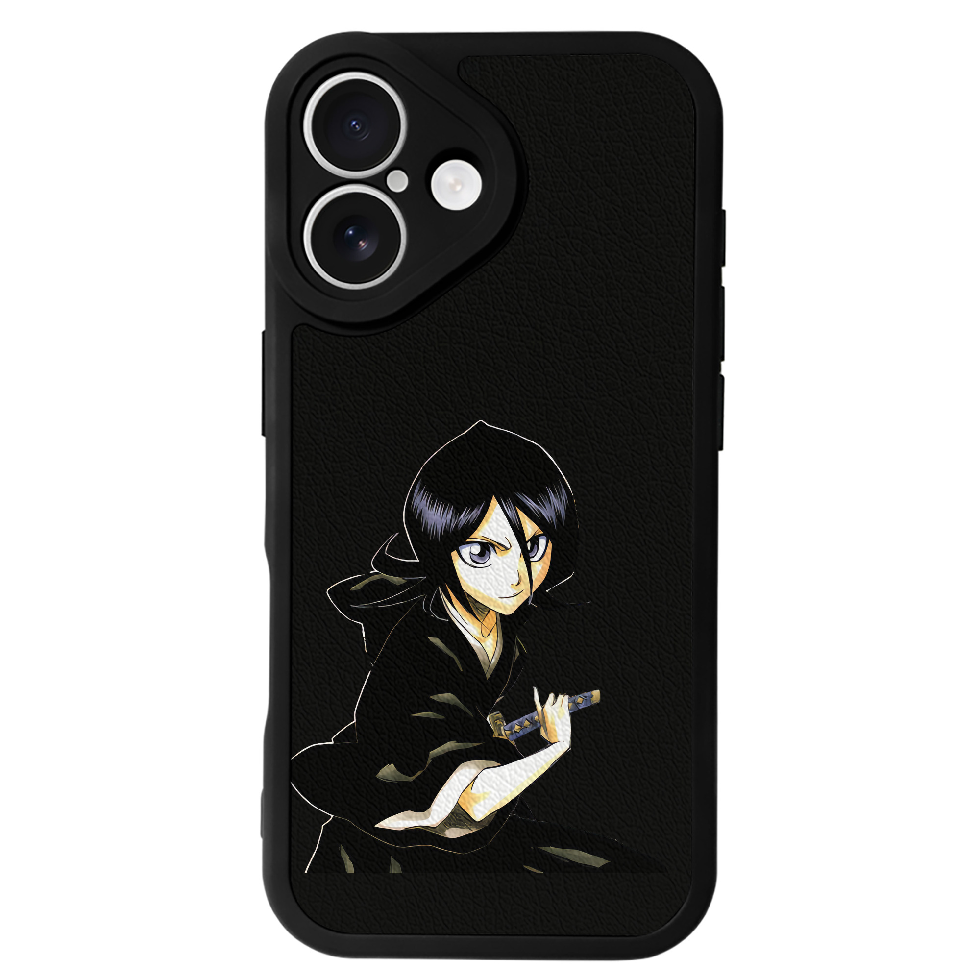 （画像用） ブリーチ 朽木ルキア BLEACH Kuchiki Rukia 【iPhone 16シリーズ対応】シリコンスマホケース（レザー調） 材質：シリコン